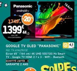 E.Leclerc GOOGLE TV OLED 'PANASONIC' offre