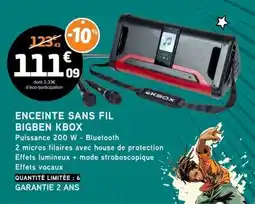 E.Leclerc ENCEINTE SANS FIL BIGBEN KBOX offre