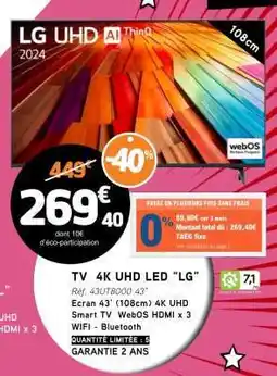 E.Leclerc TV 4K UHD LED “LG” offre
