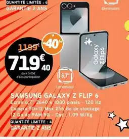 E.Leclerc Samsung Galaxy Z Flip 6 offre