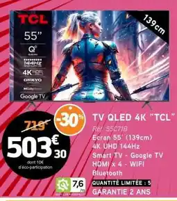E.Leclerc TV QLED 4K “TCL” offre