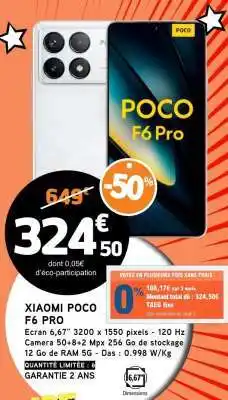 E.Leclerc XIAOMI POCO F6 PRO offre