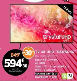E.Leclerc TV 4K UHD SAMSUNG offre
