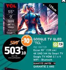 E.Leclerc GOOGLE TV QLED TCL offre
