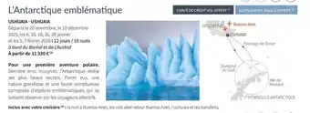 Ponant L'antarctique emblematique offre