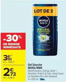 Carrefour Drive Nivea - gel douche offre
