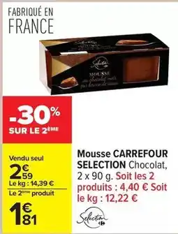 Carrefour Carrefour - mousse selection offre