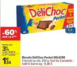 Carrefour Pocket - biscuits délichoc offre