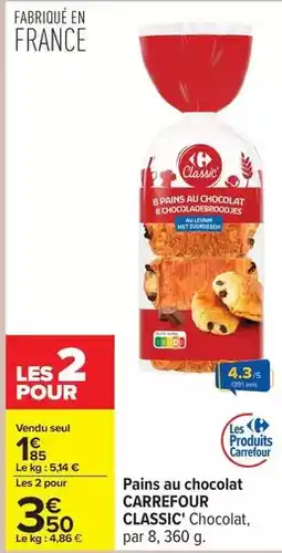 Carrefour Carrefour - pains au chocolat offre