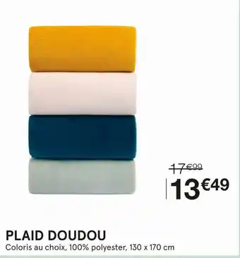 Monoprix Monoprix plaid doudou offre
