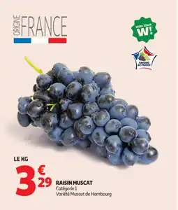 Auchan Supermarché Raisin muscat offre