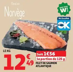 Auchan Supermarché Filet de saumon atlantique offre