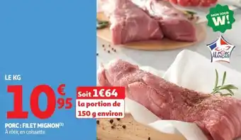 Auchan Supermarché Porc filet mignon offre