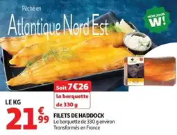 Auchan Supermarché Filets de haddock offre
