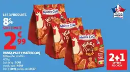 Auchan Supermarché Wings party maître coq offre
