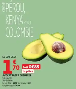 Auchan Supermarché Avocat prêt á déguster offre