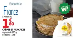 Auchan Supermarché Crêpes et pancakes offre