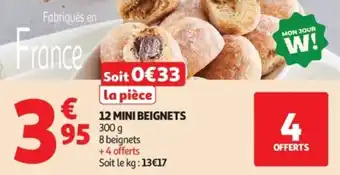Auchan Supermarché 12 mini beignets offre