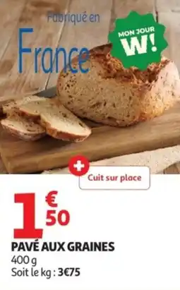 Auchan Supermarché Pavé aux graines offre