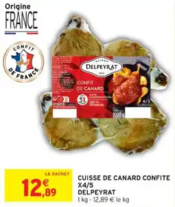 Intermarché Contact Cuisse de canard confite x4/5 delpeyrat offre