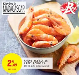 Intermarché Contact Crevettes cuites label rouge offre