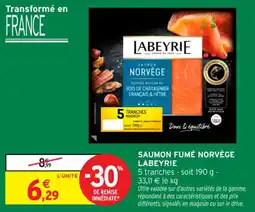 Intermarché Contact Saumon fumé norvège labeyrie offre