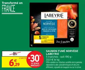 Intermarché Contact Saumon fumé norvège labeyrie offre