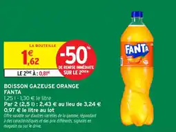 Intermarché Contact Boisson gazeuse orange fanta offre