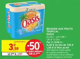 Intermarché Contact Boisson aux fruits tropical oasis offre