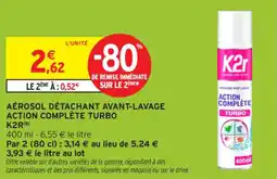 Intermarché Contact Aérosol détachant avant-lavage action complète turbo k2r offre
