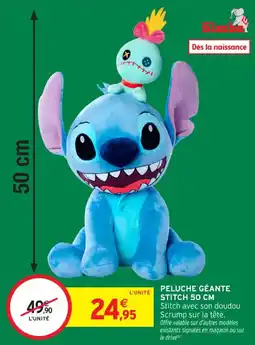 Intermarché Contact Peluche géante stitch offre
