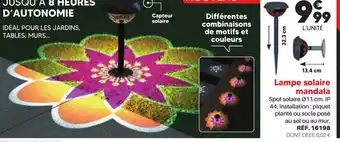 Lampe solaire mandala