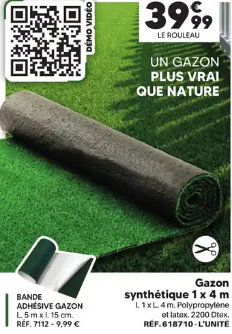 Shopix Gazon synthétique offre