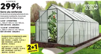 Shopix Serre alu renforcée offre