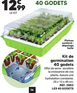 Shopix Kit de germination 40 godets offre