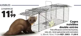 Shopix Cages nuisibles double entrée ref.2963 offre