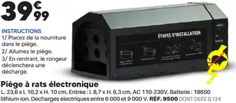 Shopix Piège à rats électronique offre