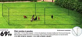 Shopix Filet enclos à poules offre