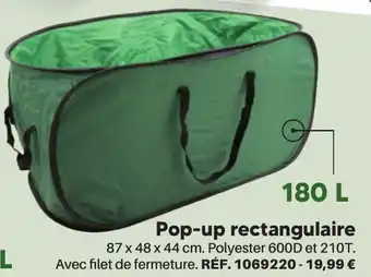 Shopix Pop-up rectangulaire offre