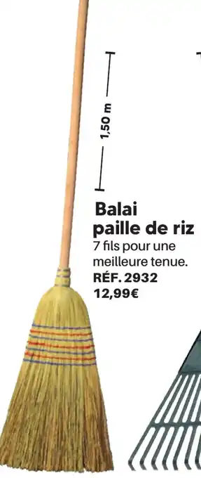 Shopix Balai paille de riz offre