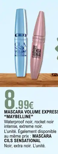 E.Leclerc MAYBELLINE Mascara volume express offre