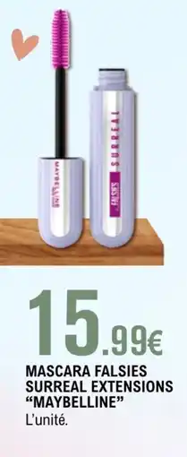 E.Leclerc MAYBELLINE Mascara falsies surreal extensions offre