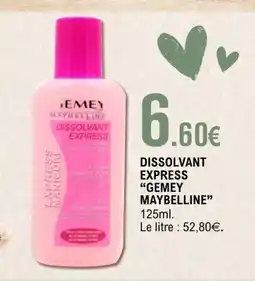 E.Leclerc GEMEY MAYBELLINE Dissolvant express offre