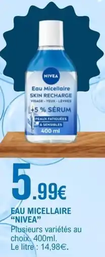 E.Leclerc NIVEA Eau micellaire offre