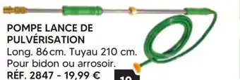 Shopix Pompe lance de pulvérisation offre