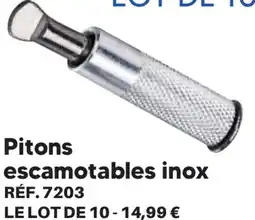 Shopix Pitons escamotables inox offre