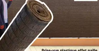 Shopix Brise-vue plastique effet paille ref. 662720 offre