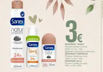 E.Leclerc SANEX Déodorant offre