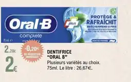 E.Leclerc ORAL B Dentifrice offre