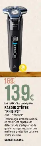 E.Leclerc PHILIPS Rasoir 3têtes offre